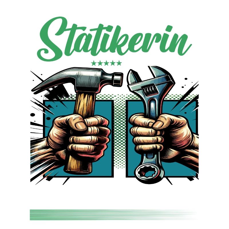 Statikerin Beruf mit lustigen Spruch