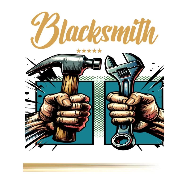 Blacksmith Beruf Spruch Arbeiter