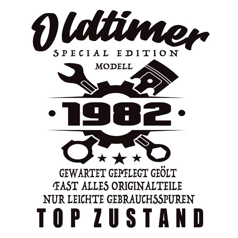 Oldtimer Special Edition Modell 1982 Geburtstag