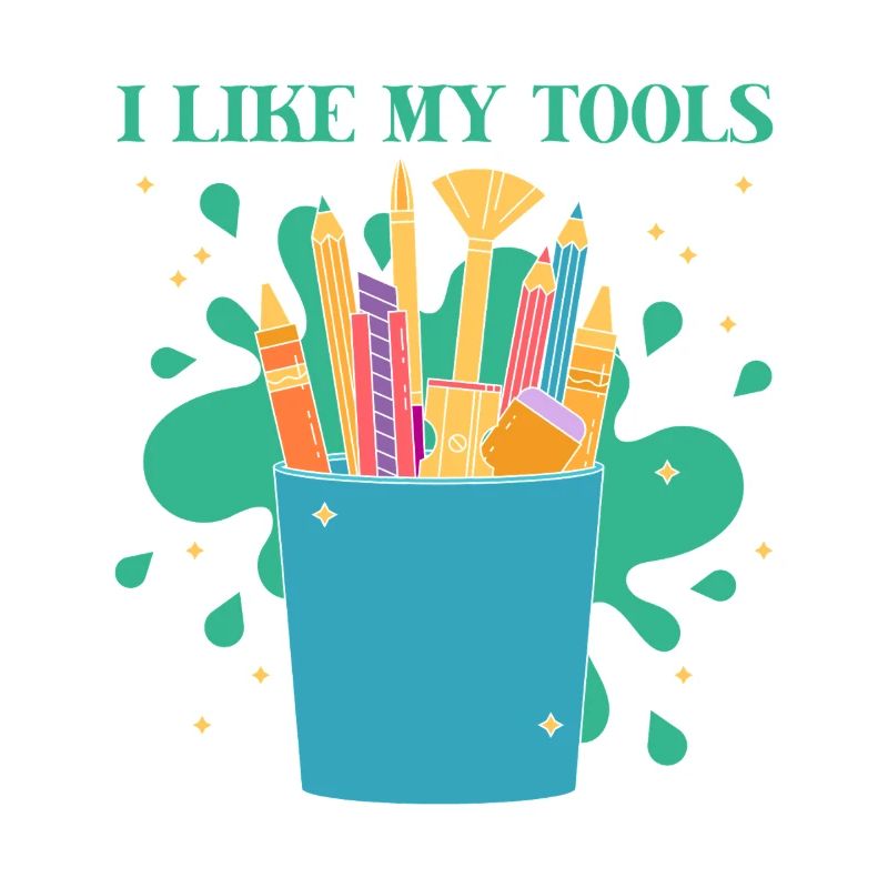 Artist Painter Graphic I Like My Tools Drawing