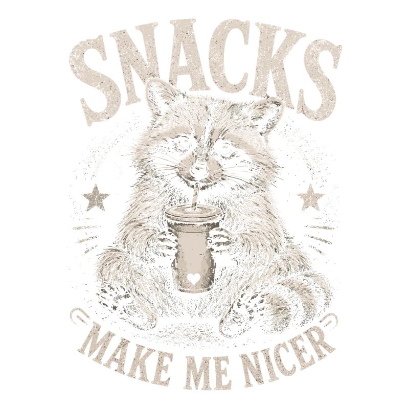 Raton laveur, snacks me rendent plus gentil