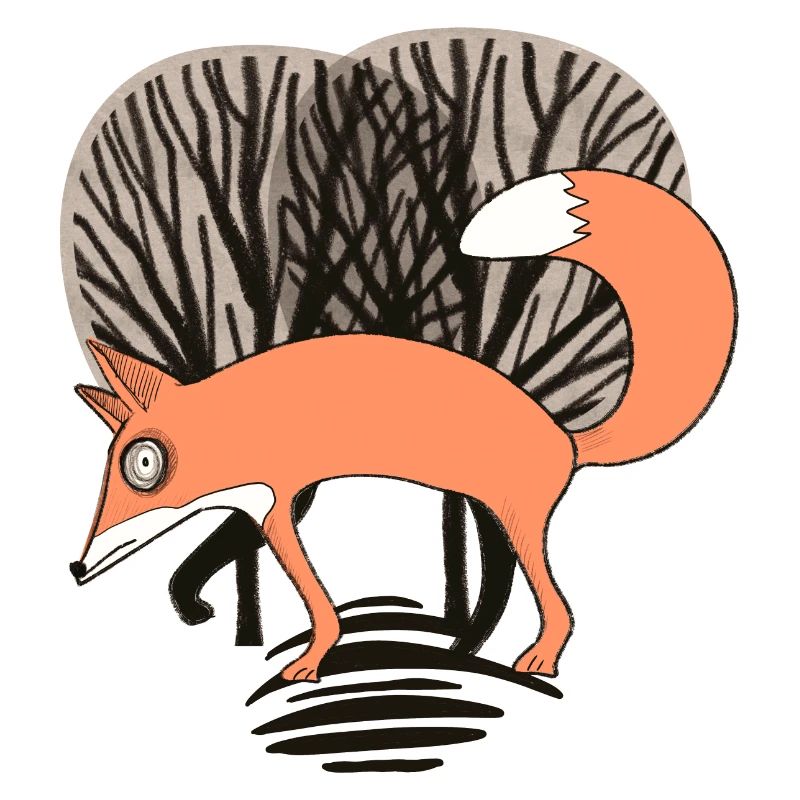 Renard dans le Wald_Herbstfarben