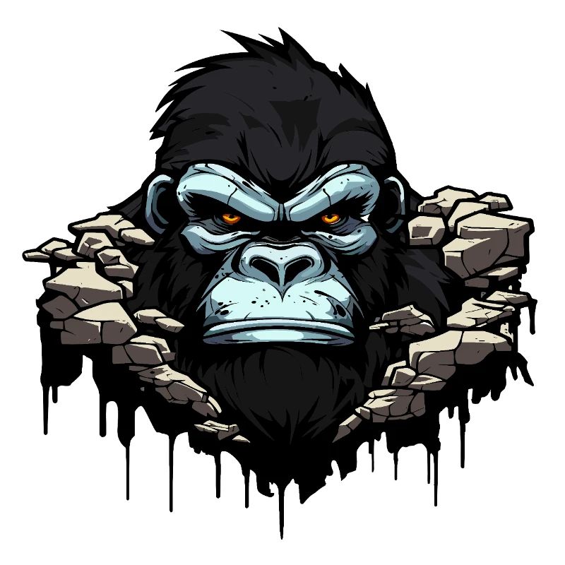 Gorilla silverback monkey