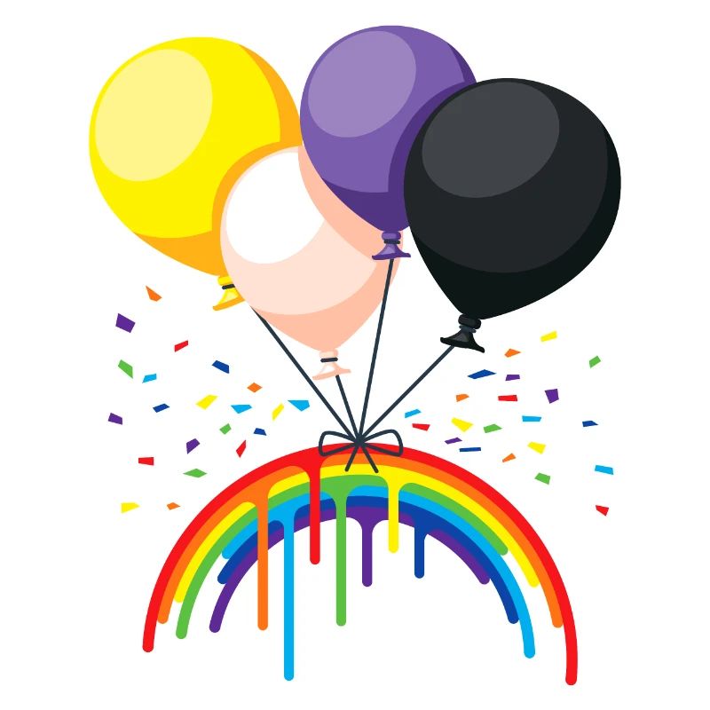 Balloon nonbinary Pride