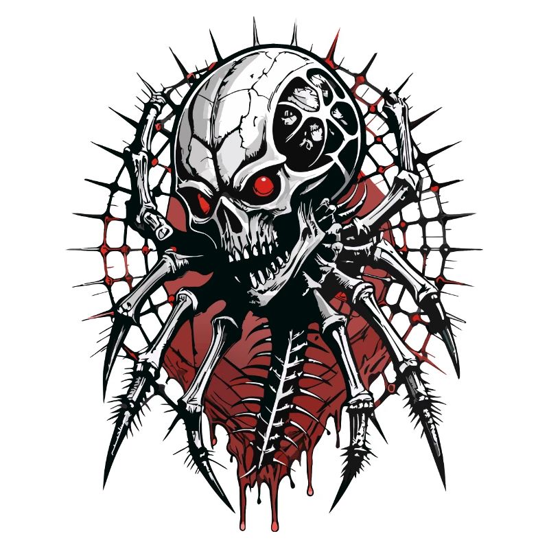 Spider Skull // Skull Spider Web FS0019