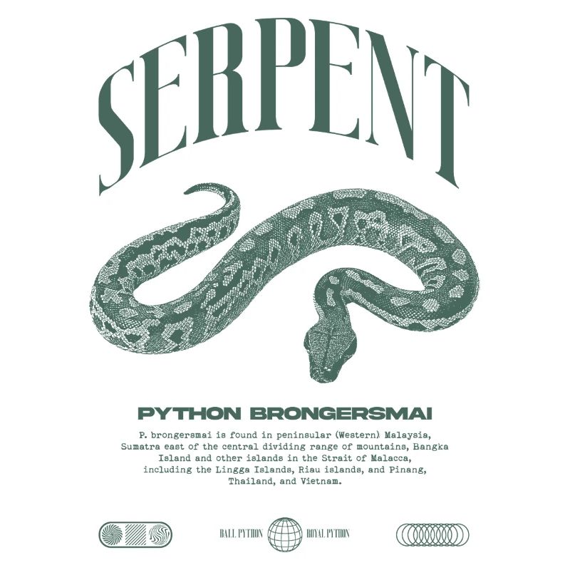 Blutpython Moderne Reptilienwärterin Streetwear