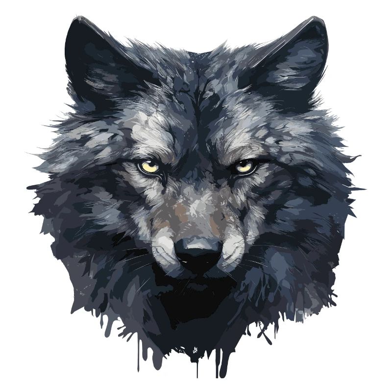 Cooles Wolfs Design