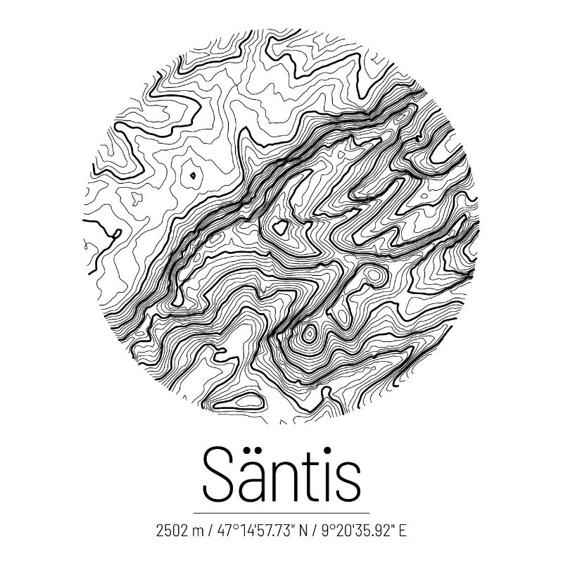Säntis | Map Topography Design