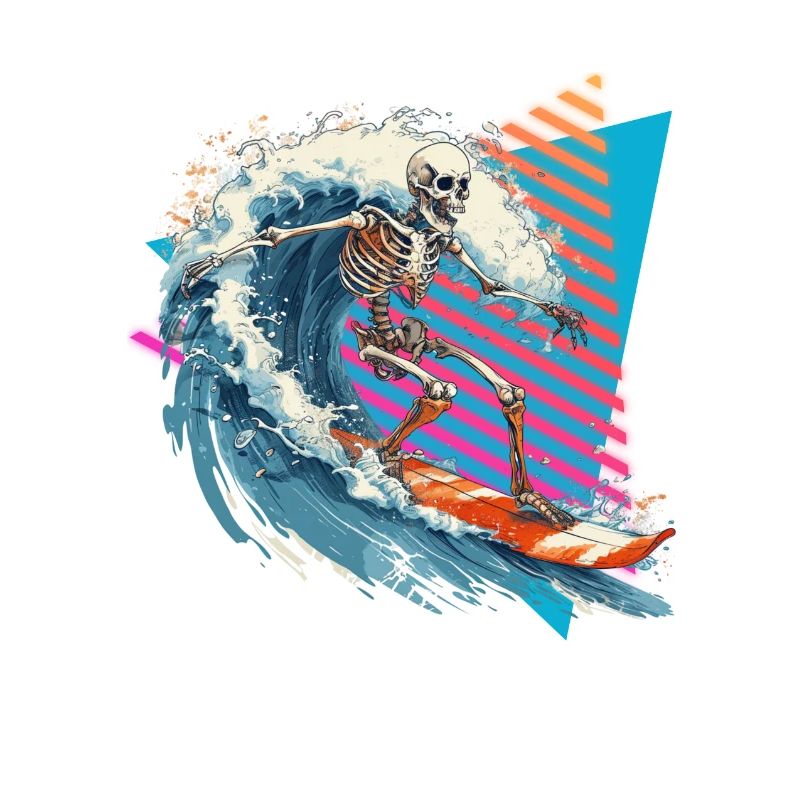 Skeleton Surfer 80s