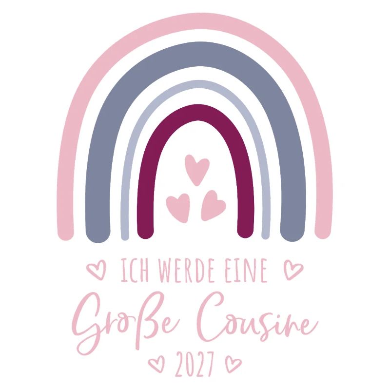 Ich werde eine Große Cousine 2027 Regenbogen 