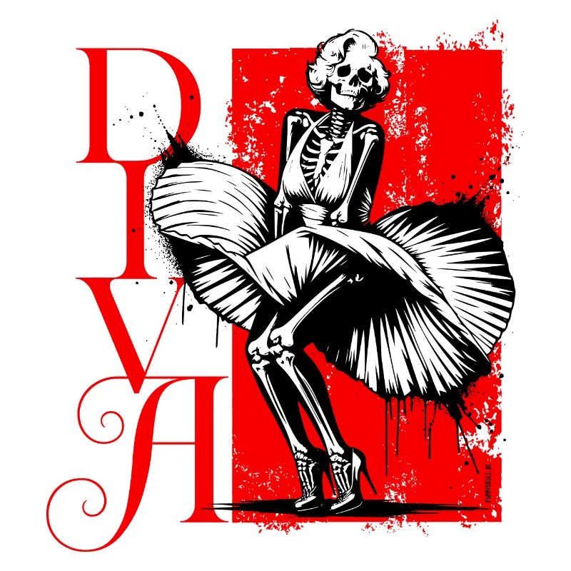 Crâne de diva // Squelette Diva Marilyn FS0241
