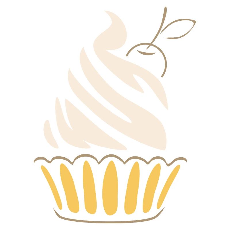 Stylized cupcake