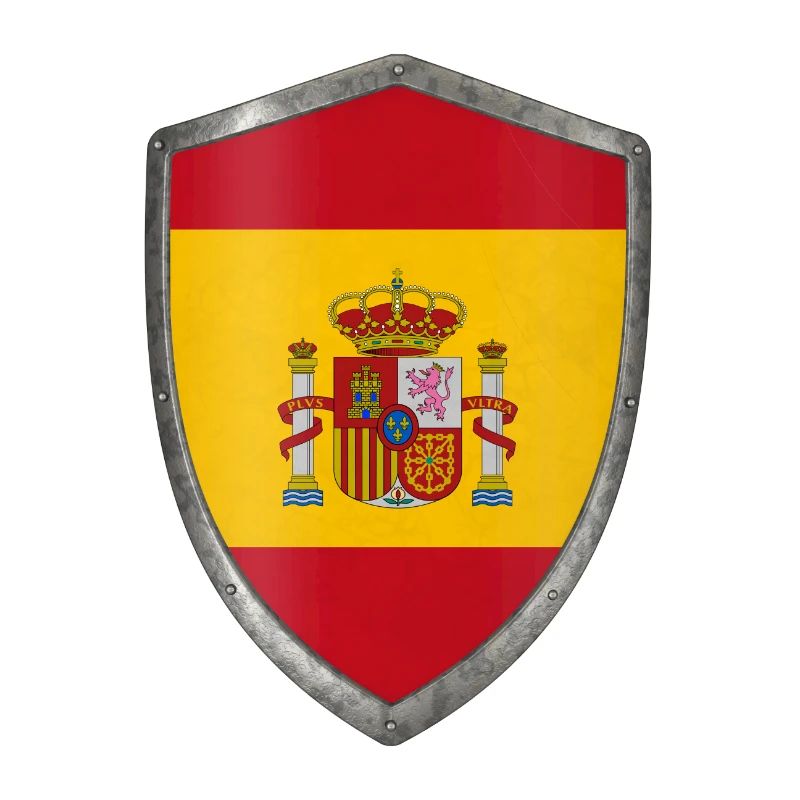bouclier drapeau espagnol Espagne
