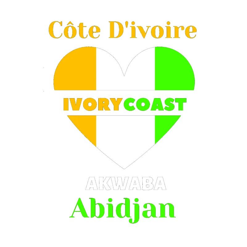 Côte D'ivoire Ivory Coast Akwaba Abidjan Tshirt