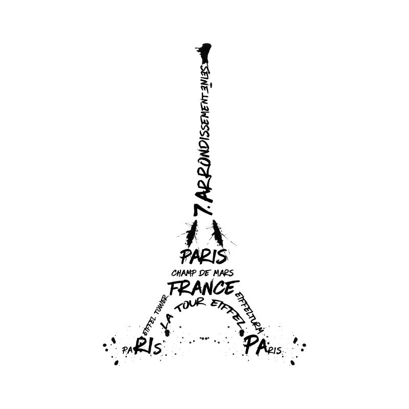 Digital Art Eiffel Tower