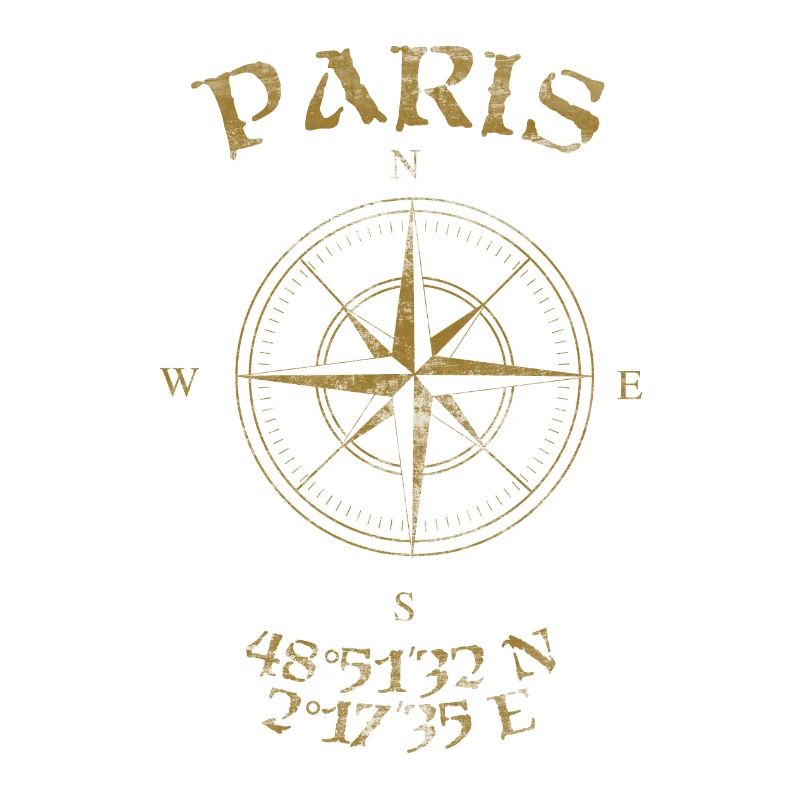 Compass GPS coordinates Paris