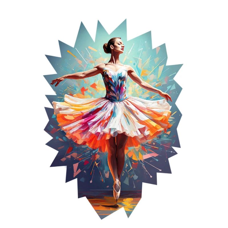Danseuse de ballet moderne hypercolor