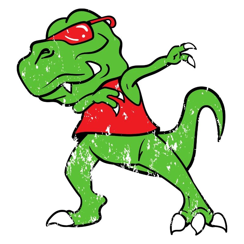 Dabbing Dab Tab Rex Vintage Style Grunge