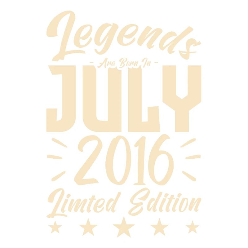 Geboren im Juli 2016. Geburtstagsgeschenk.