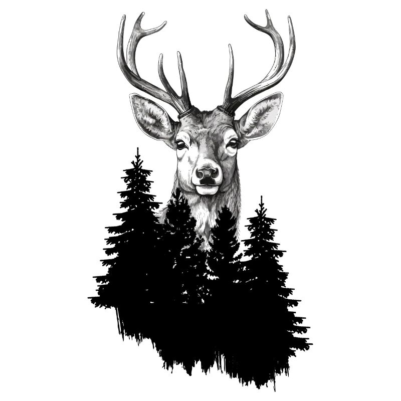 Jäger Bergsteiger Wanderer Hirsch
