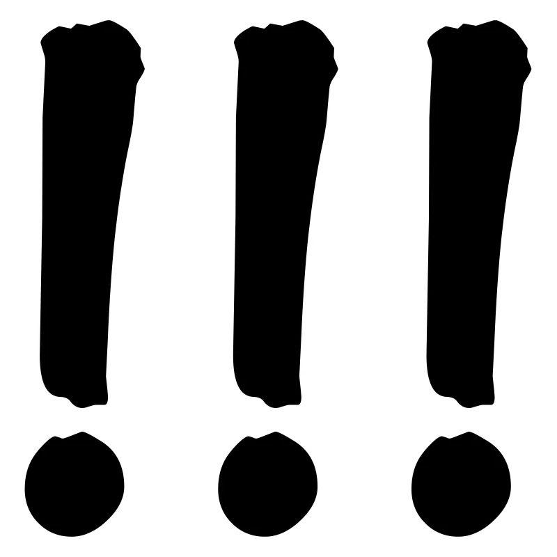 Point d'exclamation Point d'exclamation