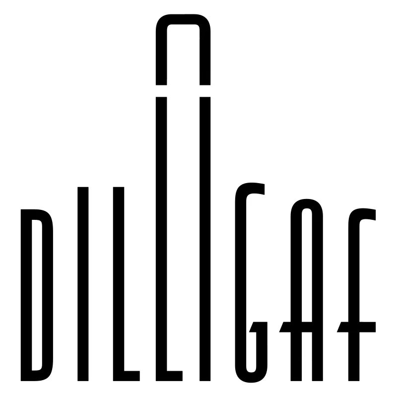 DILLIGAF for Work - Subtle middle finger