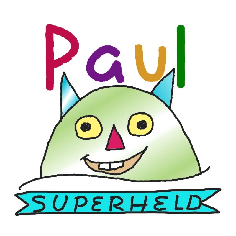 Paul Vorname Junge Superheld Name Monster Held
