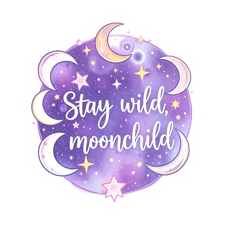 Mystical Moonchild Celestial Boho Astrology