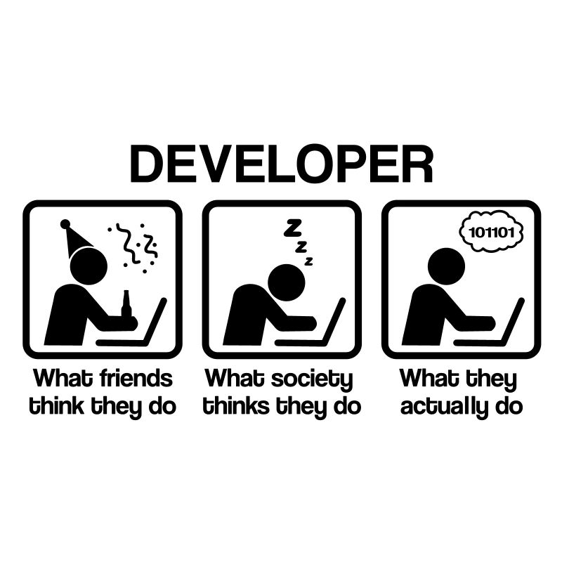 Developer - What my friends think I do