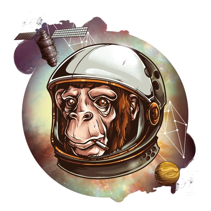 Spacemonkey smoking