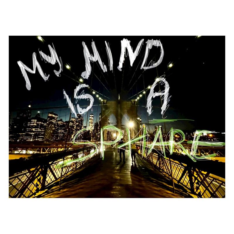 MY MIND IS A SPHÄRE RÜCKENPRINT