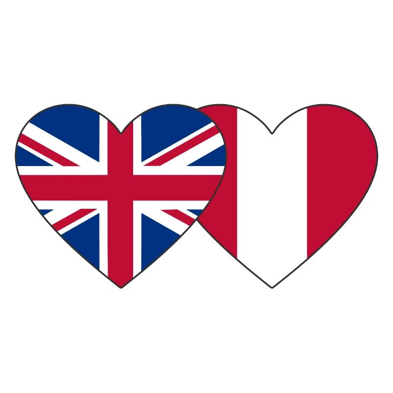Angleterre Pérou Drapeau du Cœur