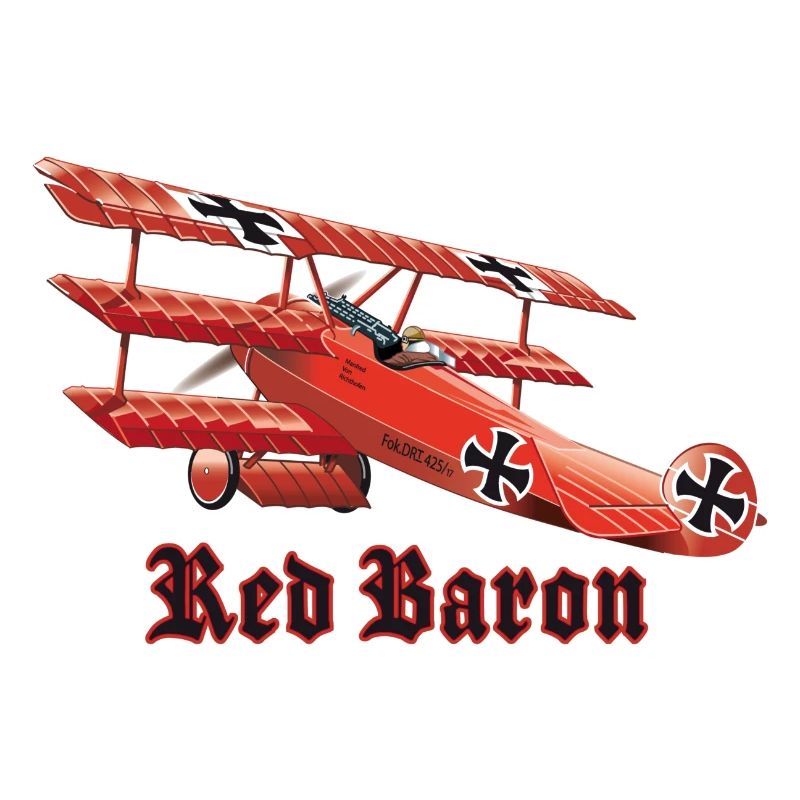 Red Baron (on clear Tshirt)