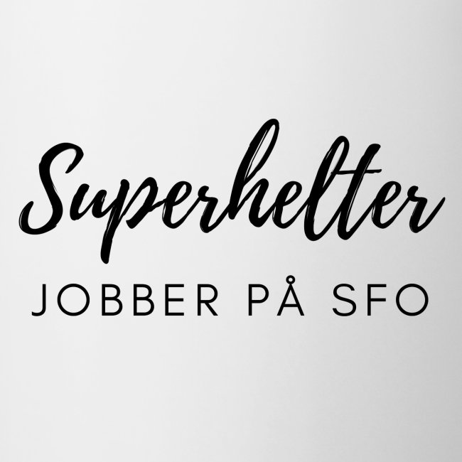 Gave til SFO ansatte - superhelter jobber pa SFO