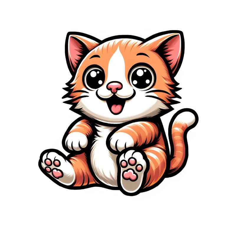 Chat mignon avec de grands yeux