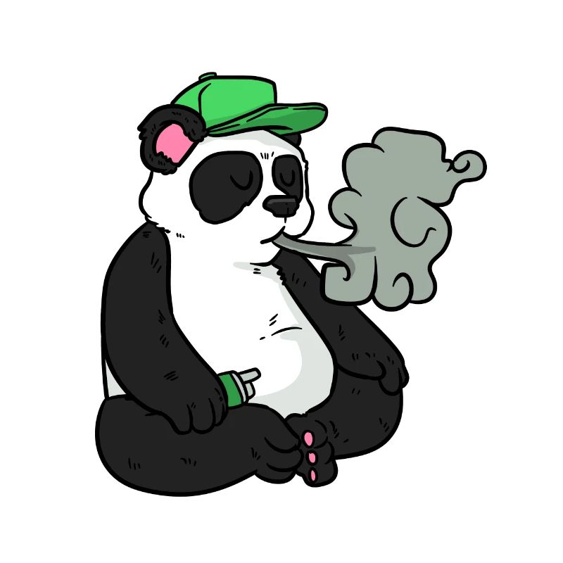 Fumer hipster panda