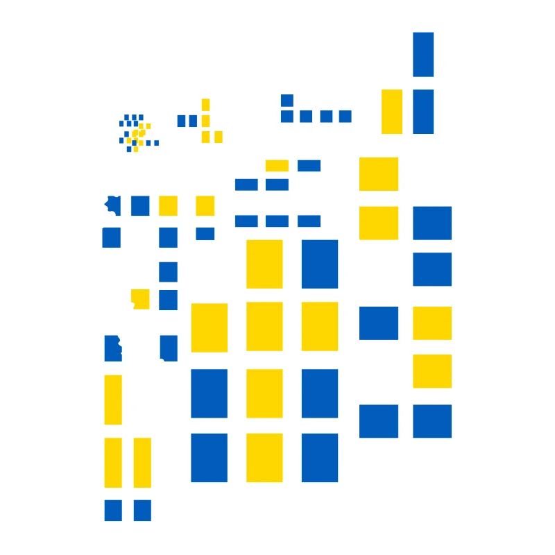 Abstakte Art Pixel Image Ukraine Couleurs