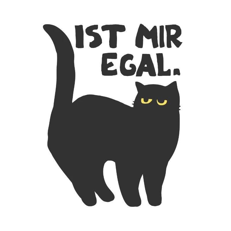 faule Katze Kätzchen Spruch Geschenkidee Katzen