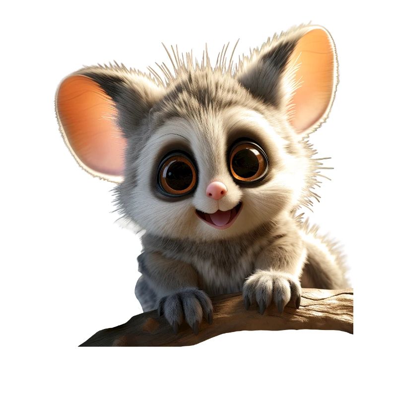 Galago Bush Bébé Singe Galagos Singe Mignon Galago