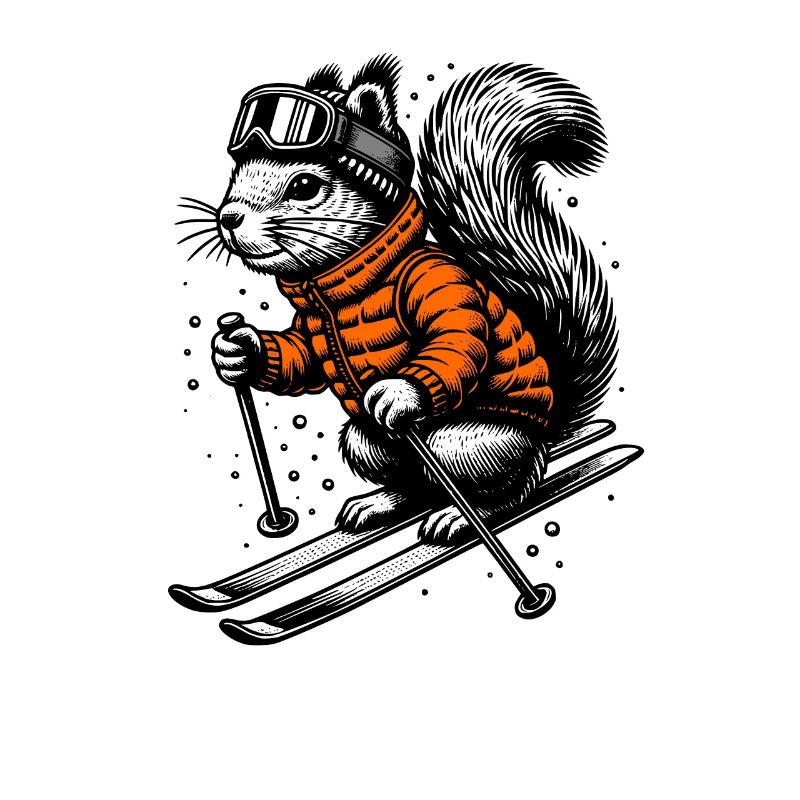 Écureuil de ski