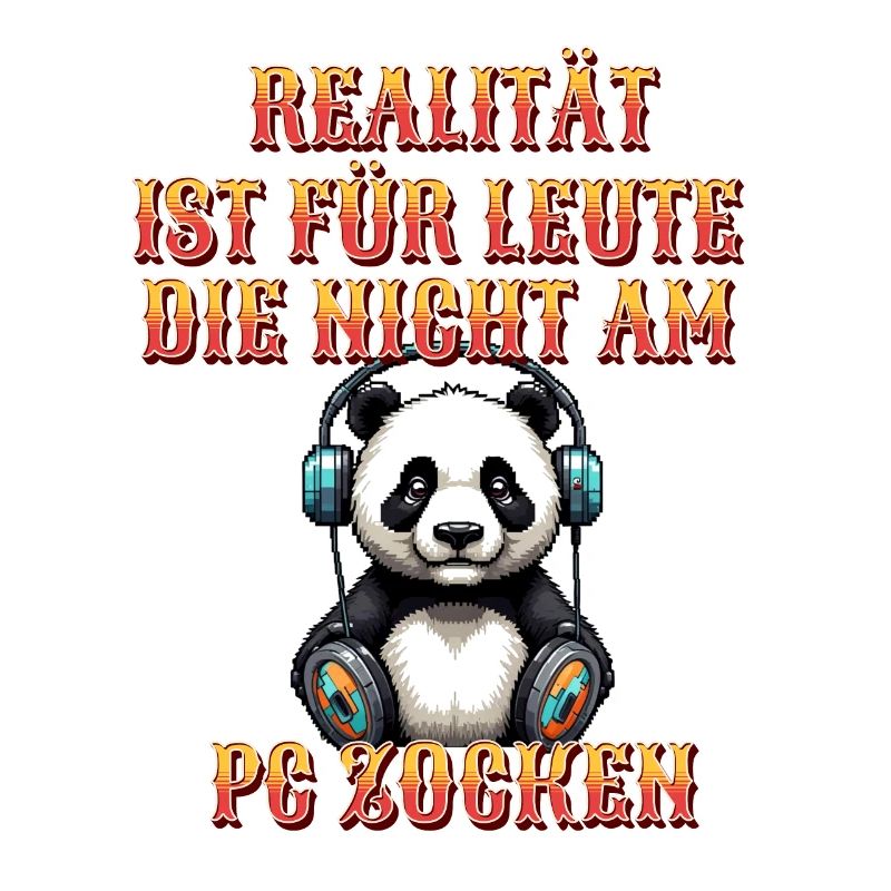 Niedlicher Panda Gaming Zocker Computer PC