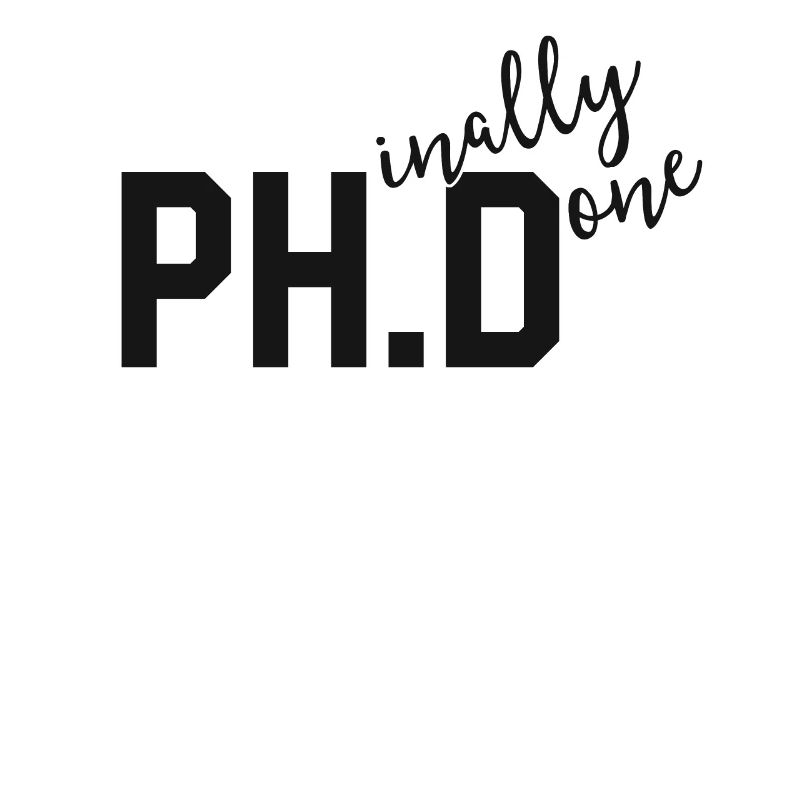 Lustiges PhD-Hemd Phinal schließlich getan Abschluss