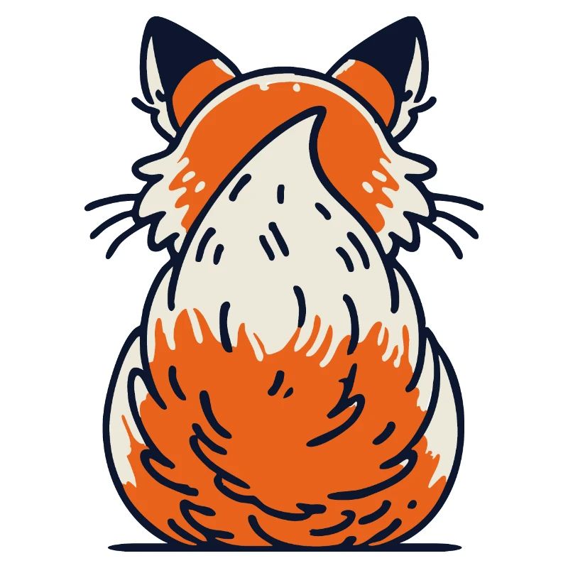 Bushy tail fox tail
