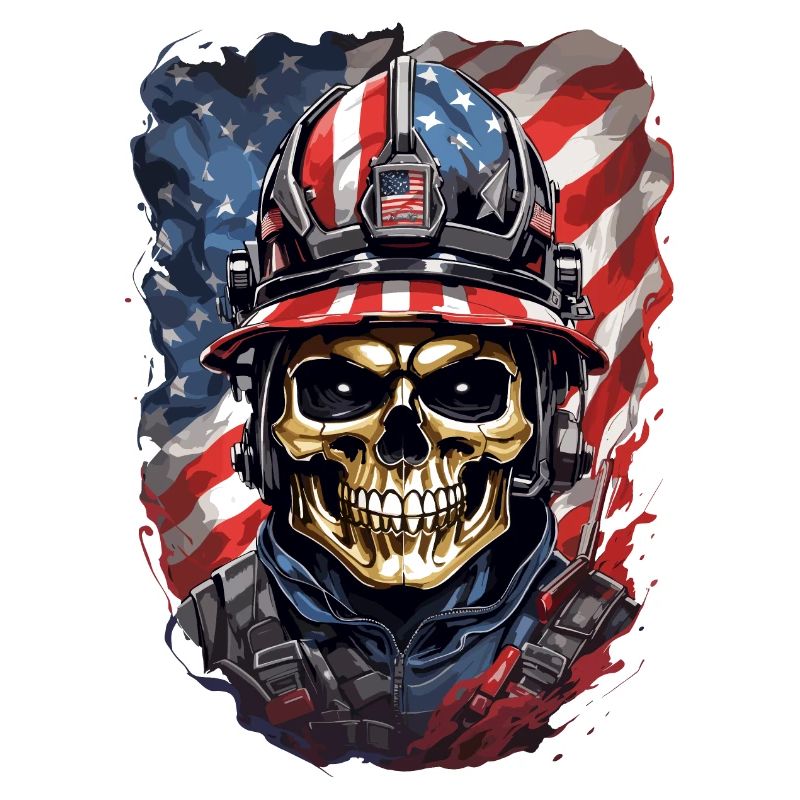 U.S. Fire Brigade Skulls