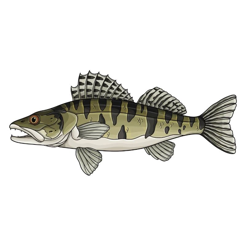 Conception de poissons prédateurs à zanders pour pêcheurs