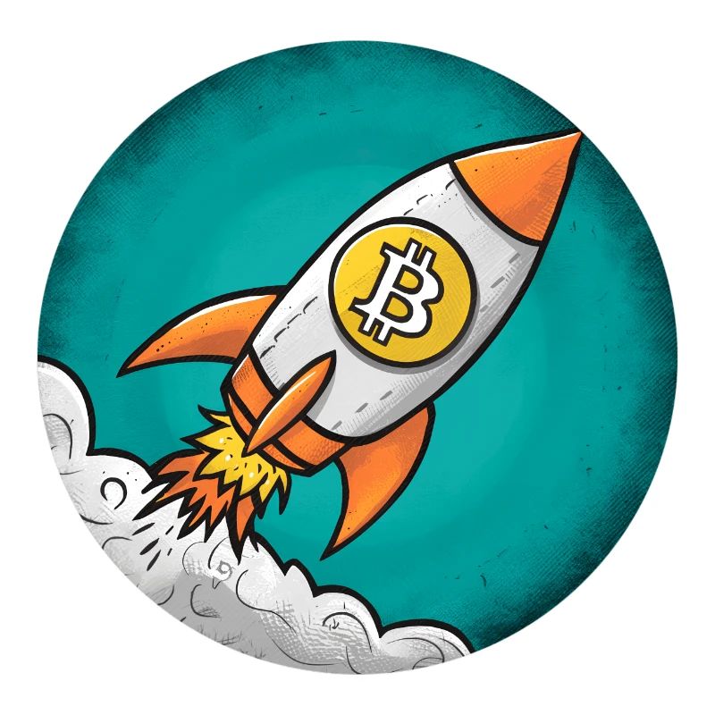 Crypto rocket: Bitcoin to the moon!