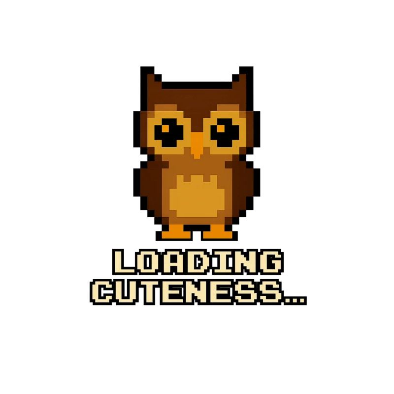 Pixel Eulen Loading Cuteness