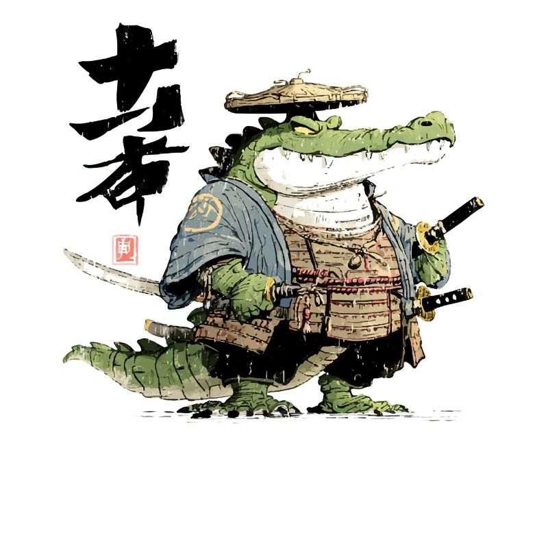 Alligator-Samurai-Duellant