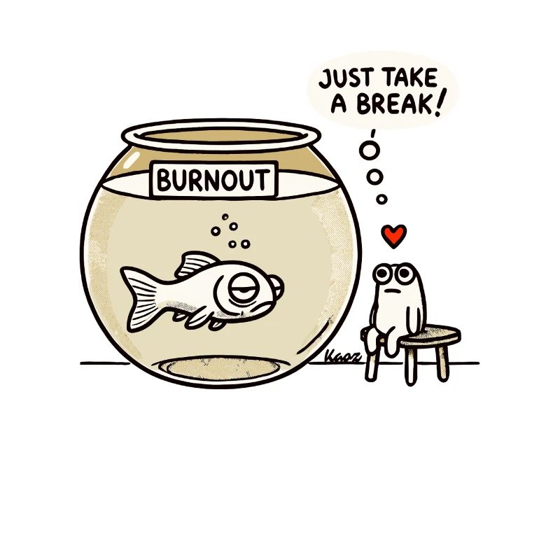 Burnout Fish & Frog Therapist