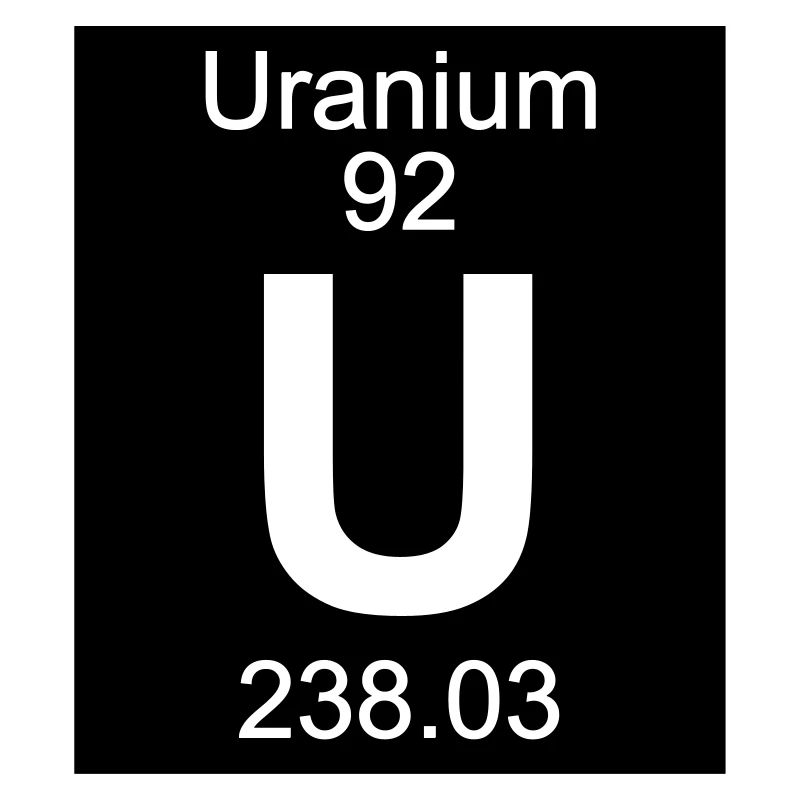 Element 92 - u (uranium) - Inverse (Full)